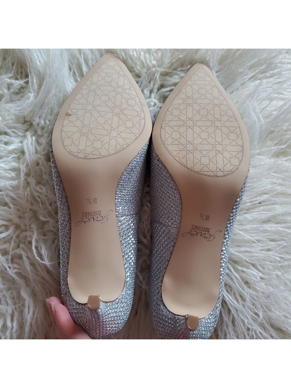 Badgley Mischka Rudy Pump Silver Glitter - Picture 7 of 7